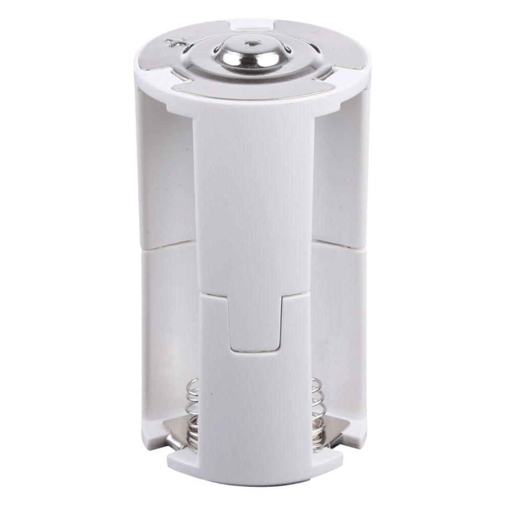 Soporte Conmutador paralelo Caja adaptadora Adaptador de baterías Convertidor de batería celular 3x AA a tamaño D