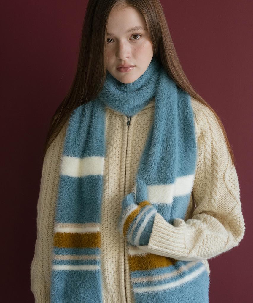 JILL BY JILLSTUART Striped Pattern Scarf - 2 Colors