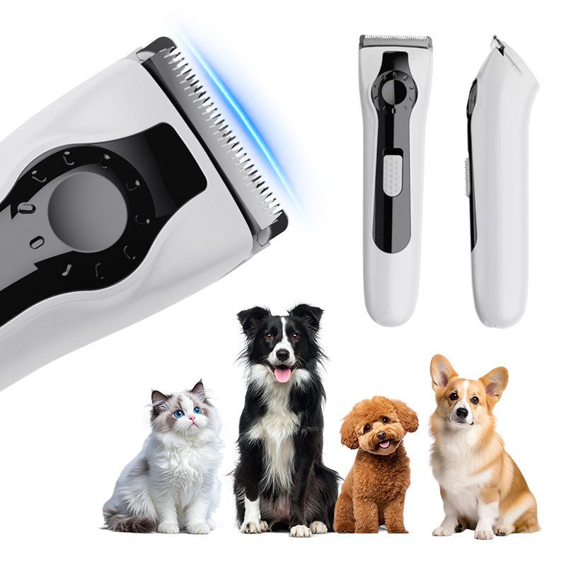 Electric Modern Simple Plastic Pet Grooming Hair Clipper 3.7V Portable Rechargeable Tool for Small Animals and Cats