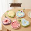 Cartoon Fruit-Shaped Coral Fleece Hand Towel - Absorbent Kitchen & Bathroom Cloth