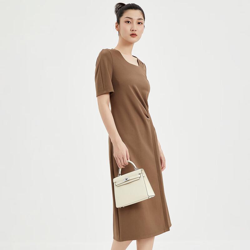 

Iveni 2025 Autumn Square Neck Short Sleeve Dress L