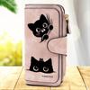 Piece Cat Patterned Womens Long Wallet Multifunctional Portable Coin Purse with Clasp Perfect Gift for Cat Lovers Daily Essential Practical Storage