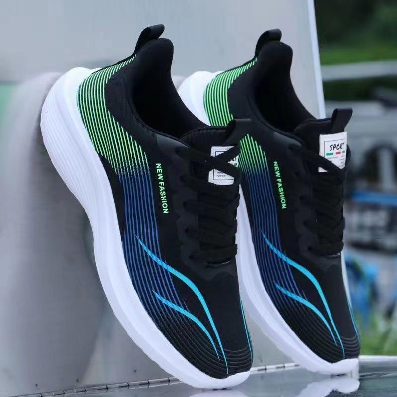 

Легкие тканые кроссовки для мужчин, новая модная мужская обувь, легкая обувь для улицы, студенческие кроссовки для бега, обувь на мягкой подошве для мужчин Male 44 чёрный