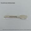 Eco-Friendly Biodegradable Birch Cake & Fruit Spoon - 110mm Disposable Wooden Utensil