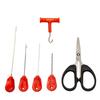 6Pcs Fishing Baiting Needle Hook Needle Fishing Baits Needle for Fishing Carp Fishing Baiting Rig Tool Fishing Needle