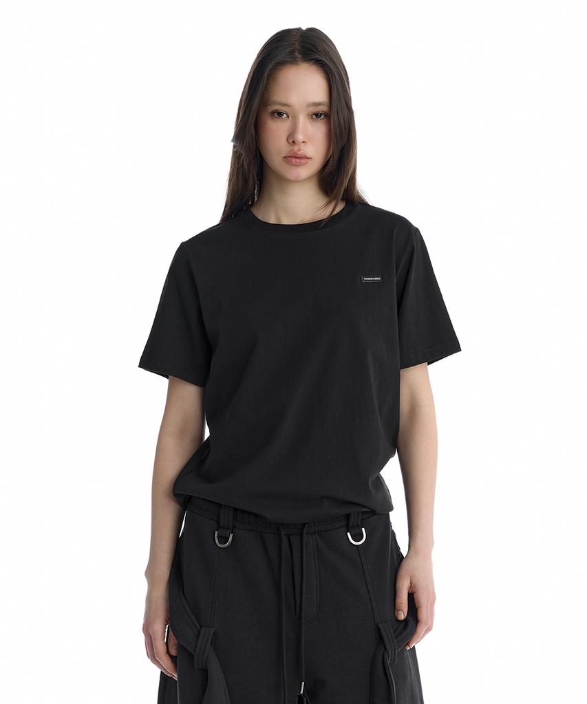 Teulimingbeodeu Essential Regular-Fit T-Shirt [ Black ]