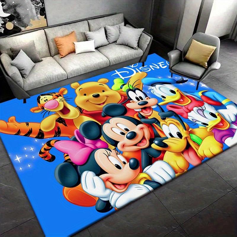 

1pc Mickey Mouse Pattern Area Rug Soft Flannel Floor Mat for Living Room, Bedroom, Sofa Coffee Table Floor Mat, Machine Washable 60cm by 90cm