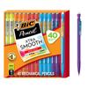 BIC Xtra Smooth Bright Edition Mechanical 40 Pencils, Black, 0.7mm, Count, MPCE40-BLK