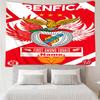 Tapisserie Personnalisée avec Impression Benfica, Toile de Fond, Installation Facile, Idéale pour la Chambre à Coucher, le Bureau et le Salon, avec Décoration Murale Esthétique.