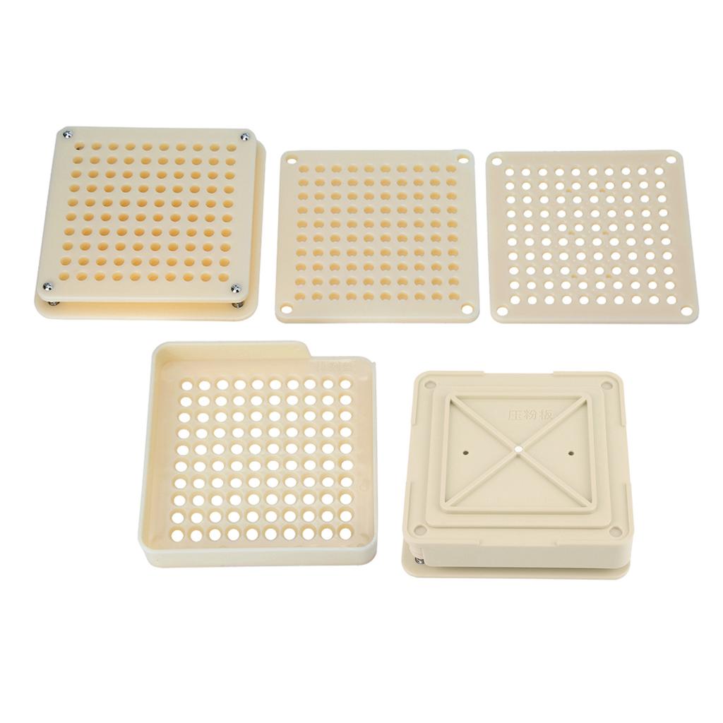 2Colors Plastic 100Holes 0# Capsule Powder Filler Plate Manual Filling Machine Tool