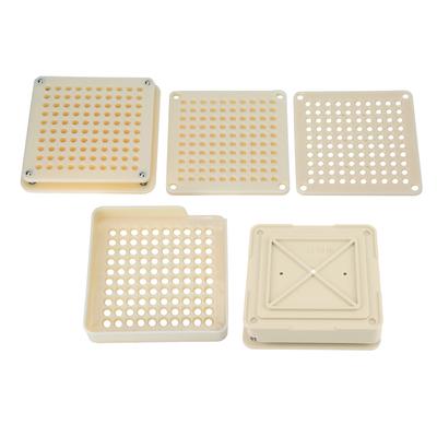 Kunststoff 100 Löcher 0 # Kapsel Pulver Füllplatte Manuelle Füllmaschine Werkzeug(beige)
