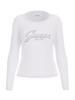 Guess CN LS Embro Script Logo Tee