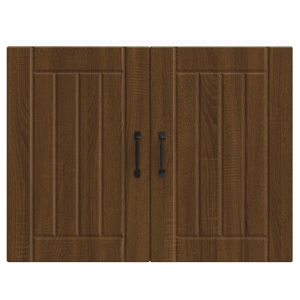 "Lucca" Kitchen Wall Cabinet Brown Oak Glued Wood