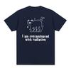 I Am Contaminated with Radiation Meme T Shirt Funny Black Cat Humor Graphic Tshirt Men Women Fashion Casual Vintage T-shirt Tops