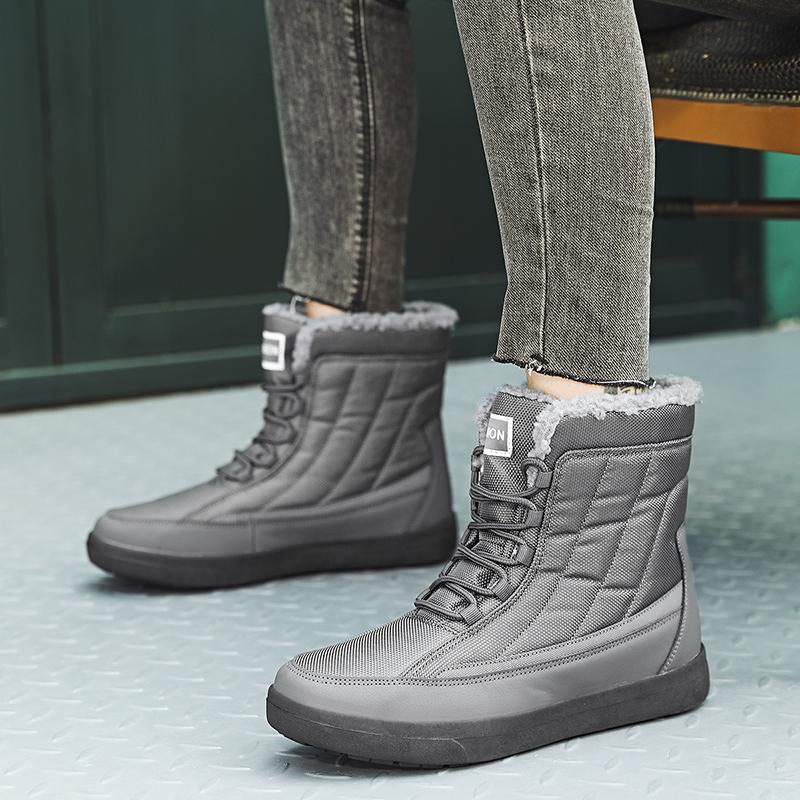 Staubdichte wasserdichte Damen-Schneestiefel, rutschfeste High-Top-Stiefel, Damen-Baumwoll-Stiefeletten, Herren-Winter-Schneestiefel