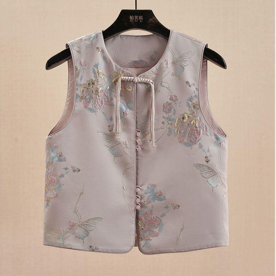 Spring and Autumn Vest Vest Autumn Temperament Personalized High-end Three-dimensional Top