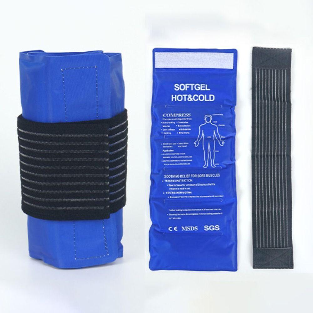 Soft Reusable Hot Cold Gel Pack Elastic Gel Ice Heat Pad Cold and Hot Wrist Ankle Gel Ice-Cold Pack Sports