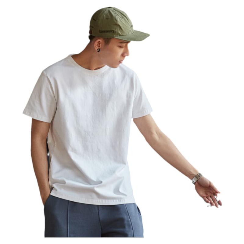 

TonLion Men s 2022 Summer Plain White Short Sleeve T-Shirt XL