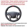 Car Steering Wheel Cover Hand Sew Microfiber For Hyundai Elantra 2012-2015 2016