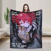 Teto Kasane Chibi Cartoon Anime Blanket  Warm Novelty Plush Throw Blanket For Couch Chair Sofa Bed Flannel Bedspread Bed Cover