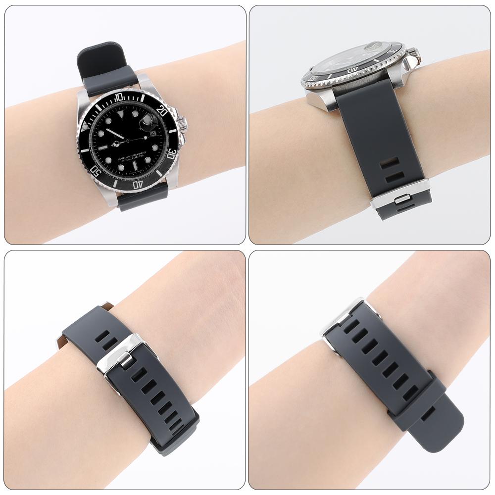 Cinturino per Orologio in Silicone 20mm 22mm 24mm Impermeabile Sportivo a Rilascio Rapido Cinturino Braccialetti Universale Orologio Uomo Donna