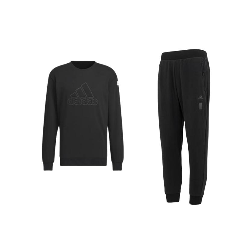 

Adidas Sportswear Lounge Sweatshirt And Pants Set Men Sweatshirt And Pants Black IA8187+IK2794 M