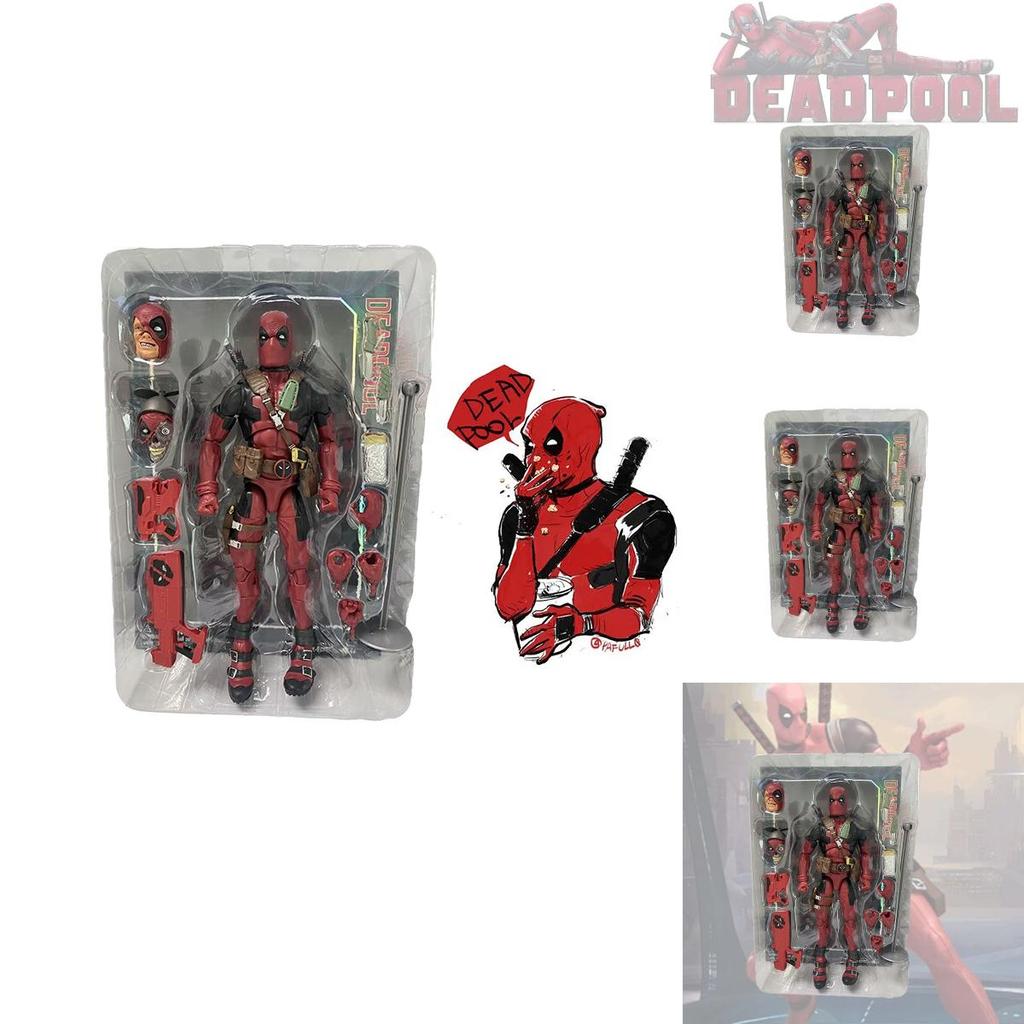 Ultimate Deadpool 8-inch Action Figure Pvc Material Terrifying And Cool Design