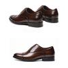 High Quality Oxford Dress Shoes Men Genuine Cow Leather Suit Shoes Lift Brogues Wedding Formal Elevator Shoes
