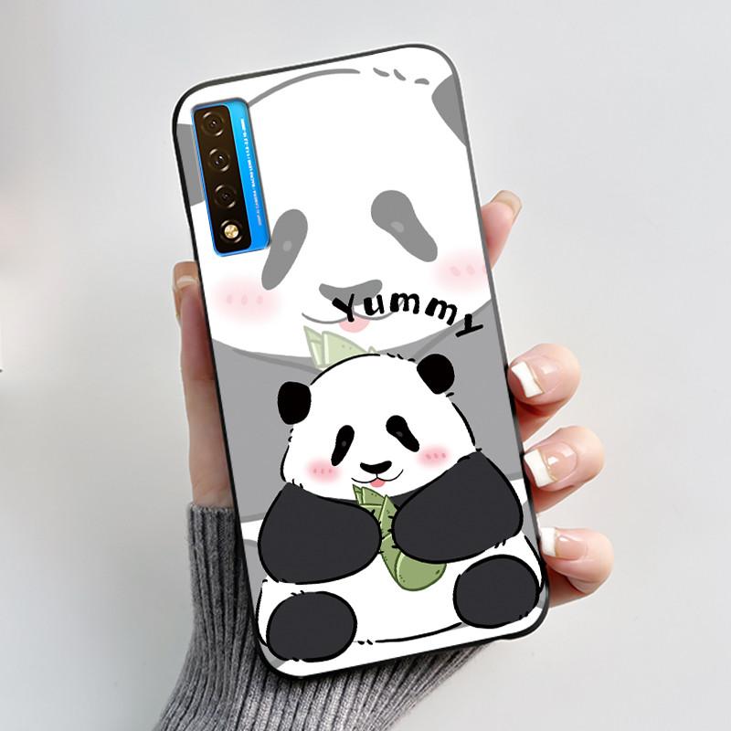 Casing For TCL 20 5G 20L+ 20S 20L Case Aesthetic Cute Cat Astronaut Black Soft Silicone Back Cover For TCL 20 Pro 5G Phone Case