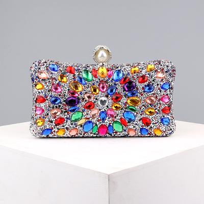 Evening Bag Luxury Designer Shining Diamond Clutch Golden Jewellery Chain Shoulder Small Purse Fashion Party Women Bag