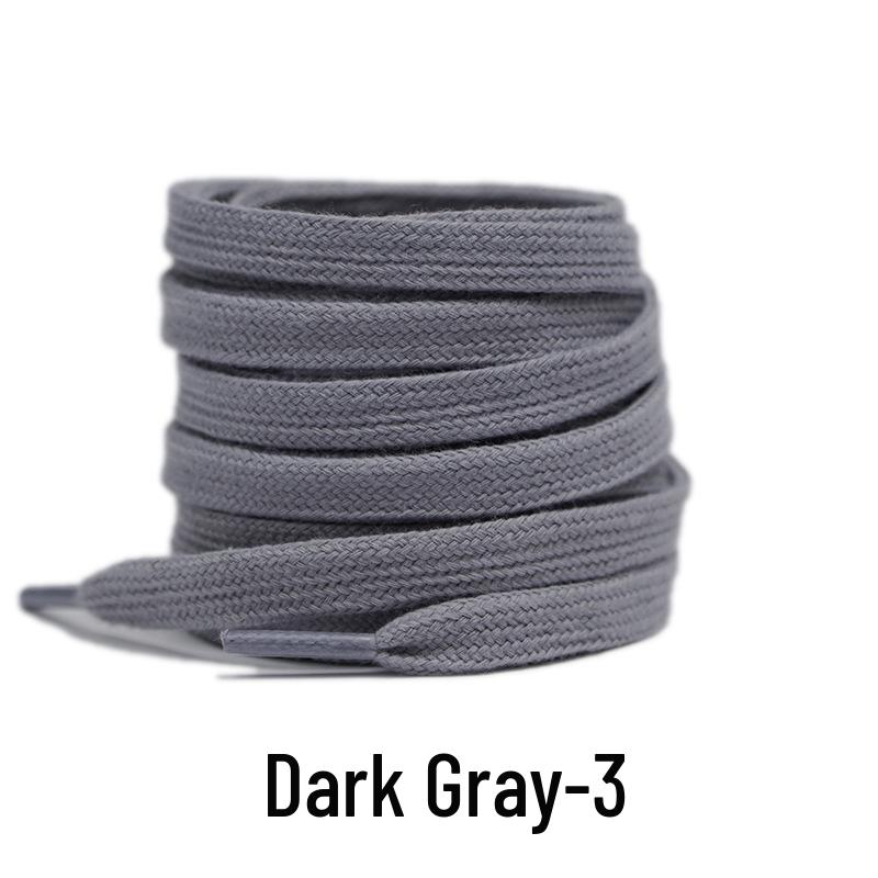 Double-Layer Cotton Shoelaces for Sports, Casual, Skate, and White Shoes
