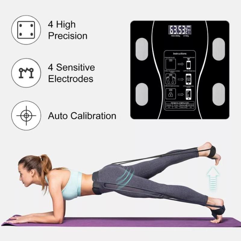 Gewichtswaage Bluetooth Wiederaufladbar Elektronisch Intelligent Gewichtsverlust Körperfettwaage Waagen