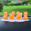 Orange Cat Cartoon Car Ornament Decoration Car Decor Car Interior Accessories  Centre Console