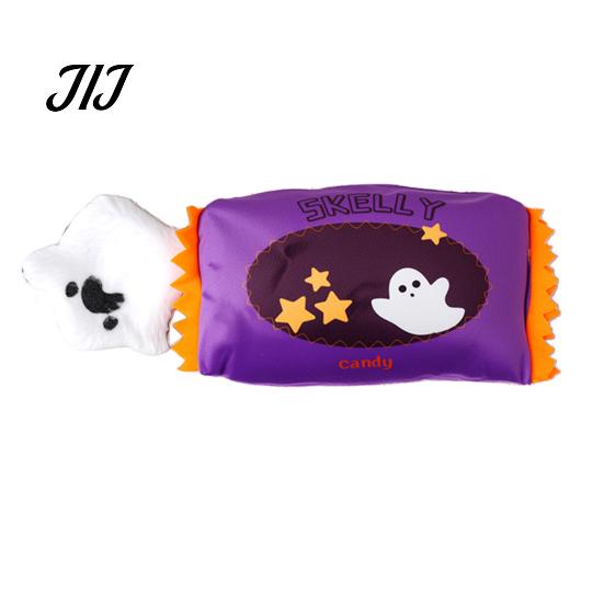 Tug of War Rope Toys for Pets Halloween Dog Squeaky Chew Toy, Funny Pumpkin Grim Reaper Spider Ghost Pet Gifts Plush Stuffed Toy Small, Medium, Large