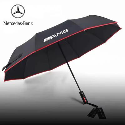 Car Automatic Folding Windproof Sunshade Umbrella For Mercedes-Benz A C E S V Class AMG GLC Sprinter ML SLK CLS GLA GLK SL Vito