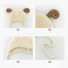 Niche design cute little sheep plush ear protection hat women's autumn and winter warm pullover hat Korean version wool knitted hat