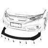 Universal Carbon Fiber Pattern Front Lip Kit for Cars - Three-Piece Accessory Set