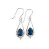 Anniversary Gift London Blue Topaz Gemstone 925 Sterling Silver Jewelry Earrings EE-14-6