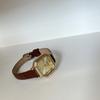 Retro Leather Strap Square Watch For Women, High-End, Small And Exquisite, Simple Small Dial, A Creative Gift For Women.