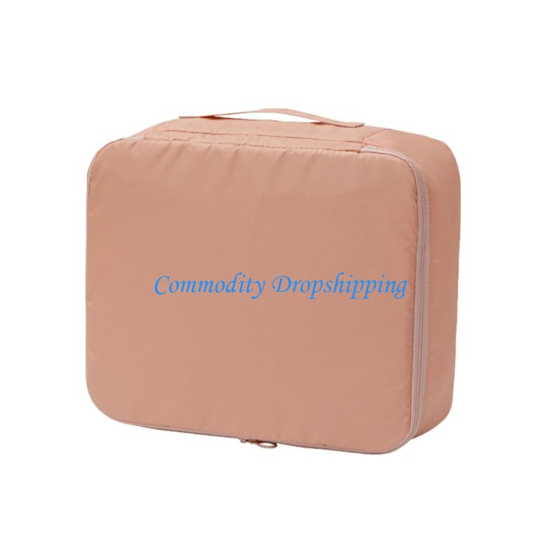 Y5JC Waterproof Luggage Organizers Bag 3 Compartment Breathable Mesh Travel Storage for Medium size