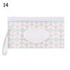 1PC Wet Wipes Bag Portable Flip Cover Snap-Strap Cosmetic Pouch Cute Baby Tissue Box Outdoor Cute Stroller Carrying Case Acces