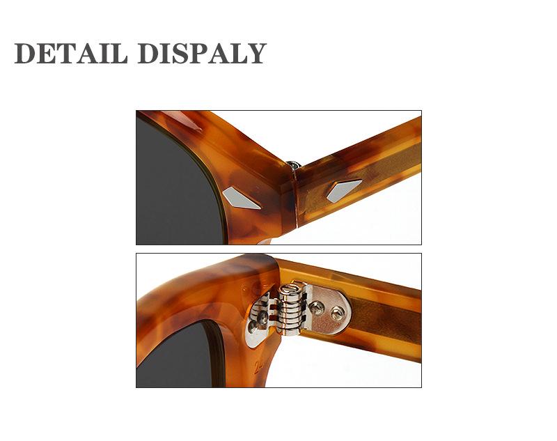 Retro Oval Sunglasses: High-End Fashion with Sunscreen Protection for Women