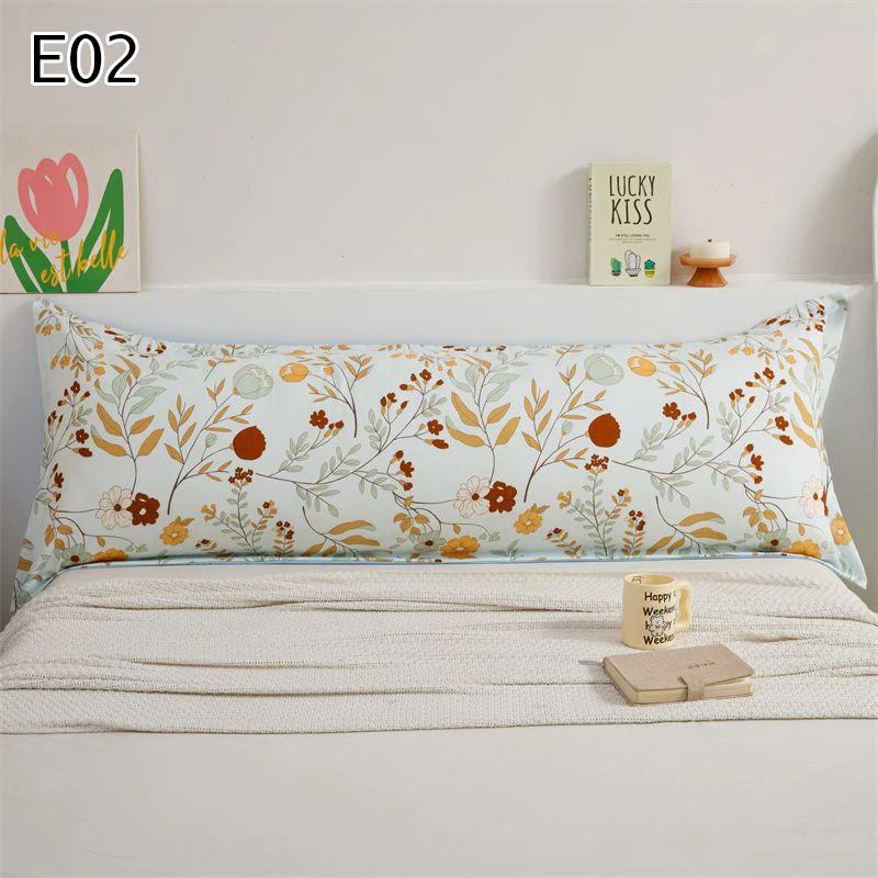 1Pcs 150Cm Lover One Piece Double Long Pillowcase Printed Home Sleeping Couple Pillow Cover Extended Bed Pillowcase Without Core
