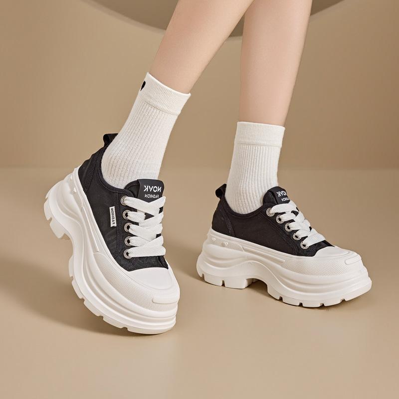 Mesh Women's 2026 Summer New Shoes Women's Shoes Versatile Breathable Thick-soled Thin Student Casual Board Shoes