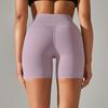 Womens Double Brushed Yoga Shorts 3 Inch Inseam High Waisted Tummy Control Solid Color Workout Gym Spring Summer