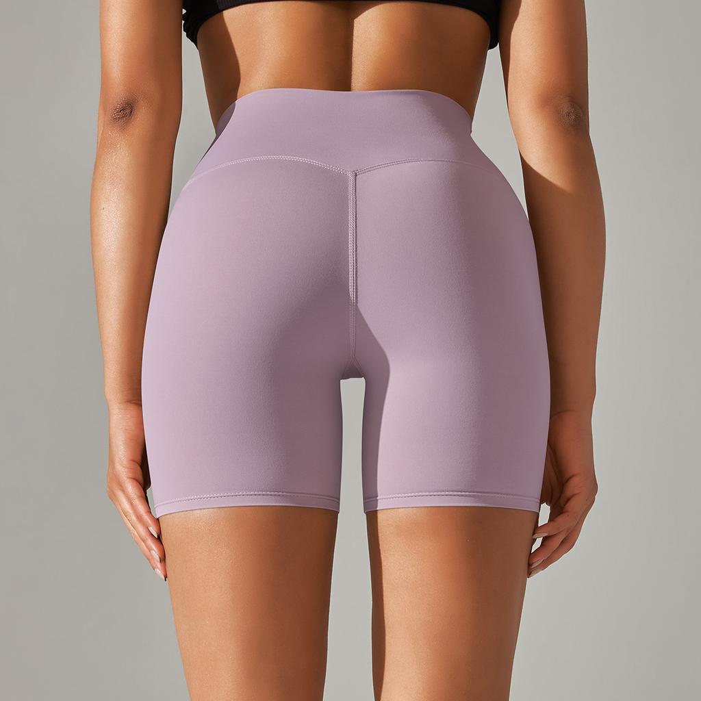 Womens Double Brushed Yoga Shorts 3 Inch Inseam High Waisted Tummy Control Solid Color Workout Gym Spring Summer