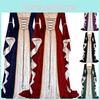 Beautiful Victorian Gothic Style Cosplay Dress In Multiple Colors With Ribbon Decorations