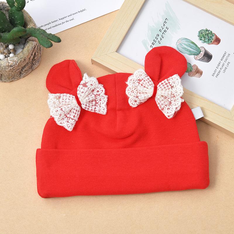 Adorable All-Season Cotton Baby Hat for Newborns - Warm and Protective for Autumn/Winter
