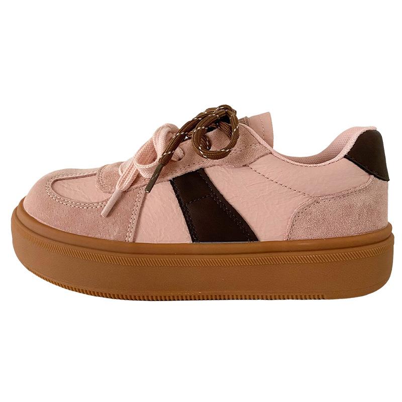 

XY-A500 lightweight niche moral training big head shoes women s shoes 2025 new popular board shoes white shoes casual ugly cute 35 розовый