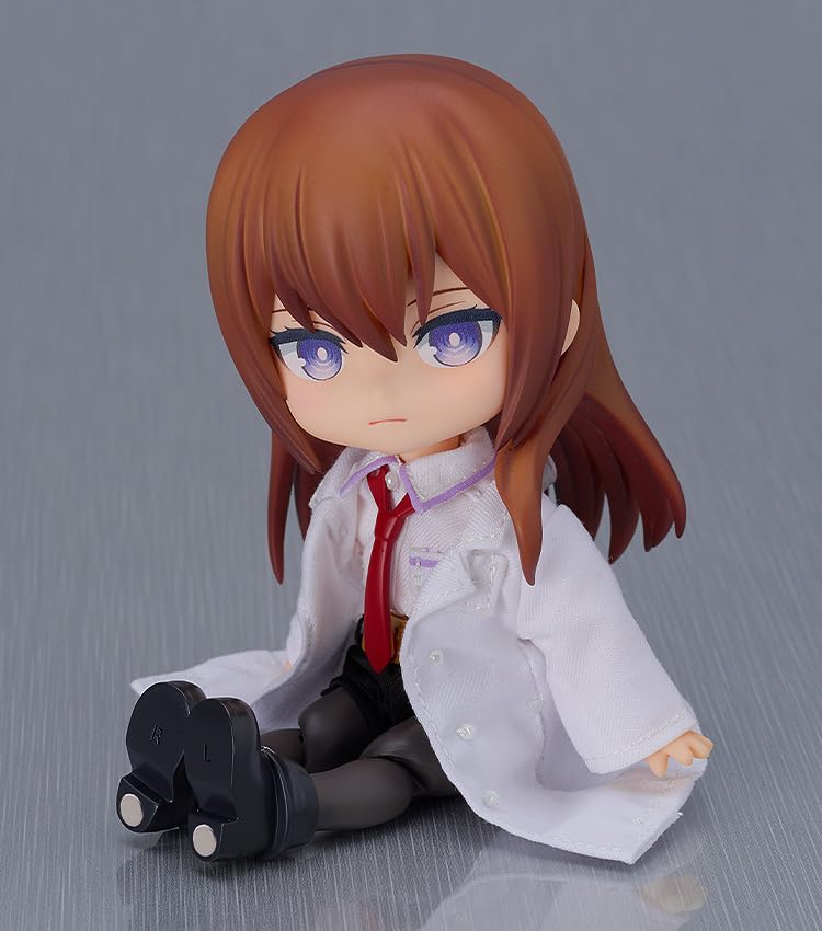 Good Smile Company Nendoroid Doll STEINS GATE Makise Kurisu White Coat Fabric Magnet Plastic Painted Movable Figure Ver. Non-scale & &